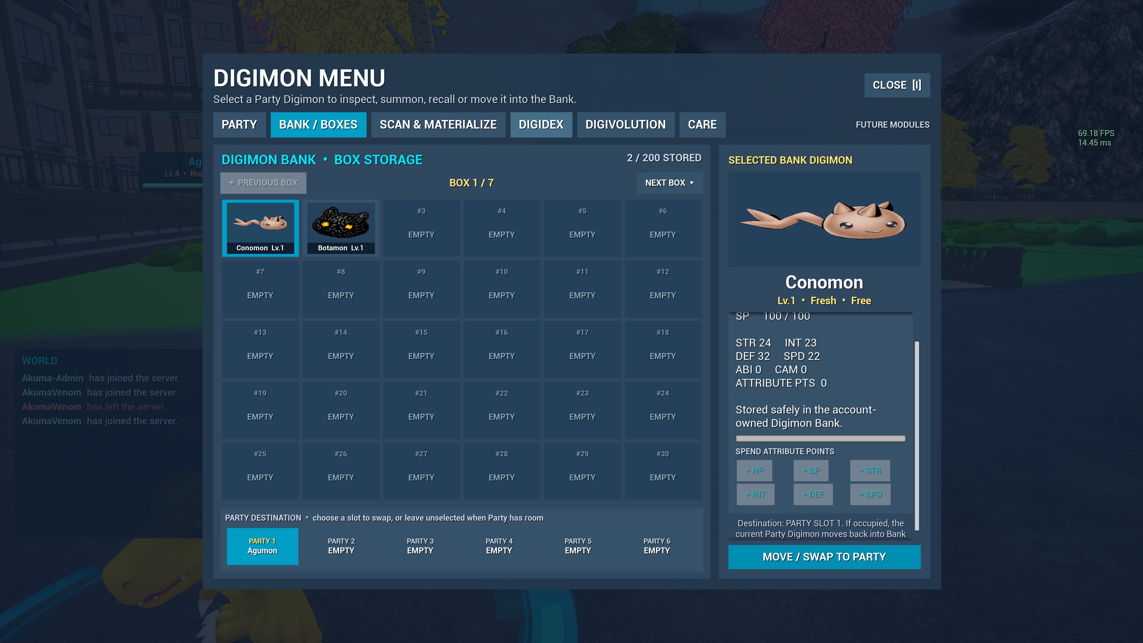 Digimon MMO 3D screenshot — FIELD CAPTURE